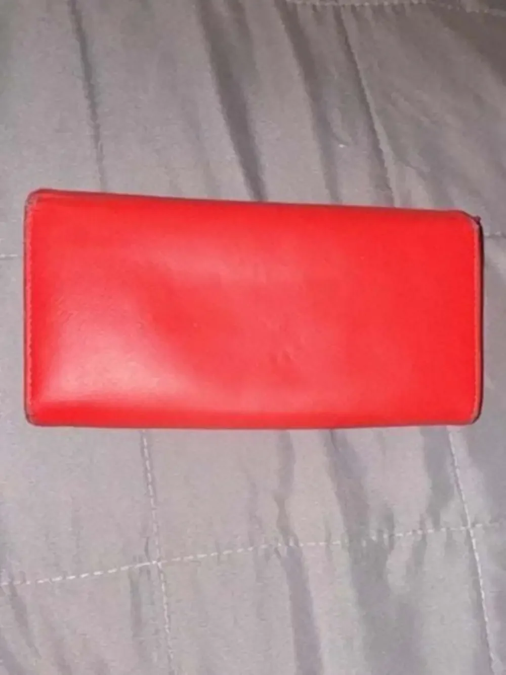 Vivienne Westwood Red Saffiano Leather Continental Long Clutch Wallet